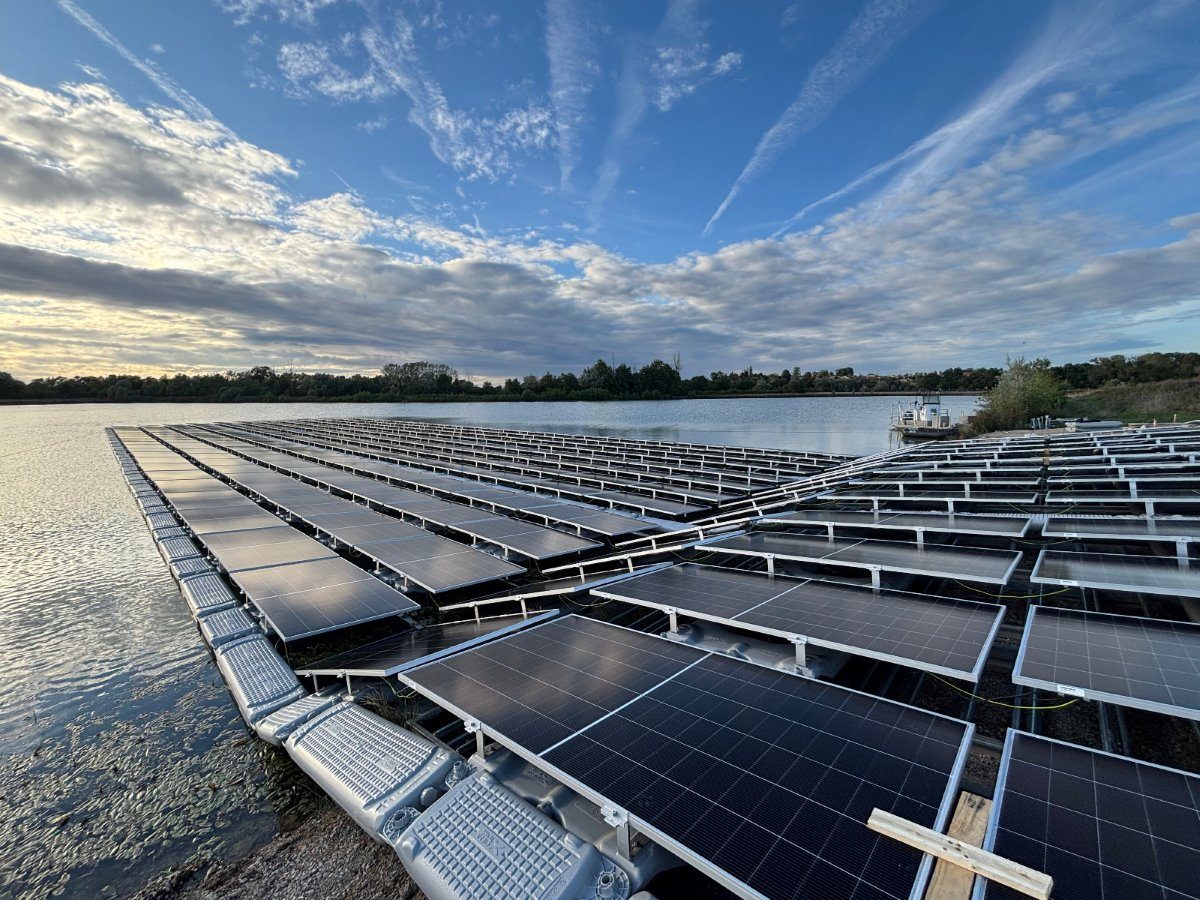 projet photovoltaique flottant – Lescheroux